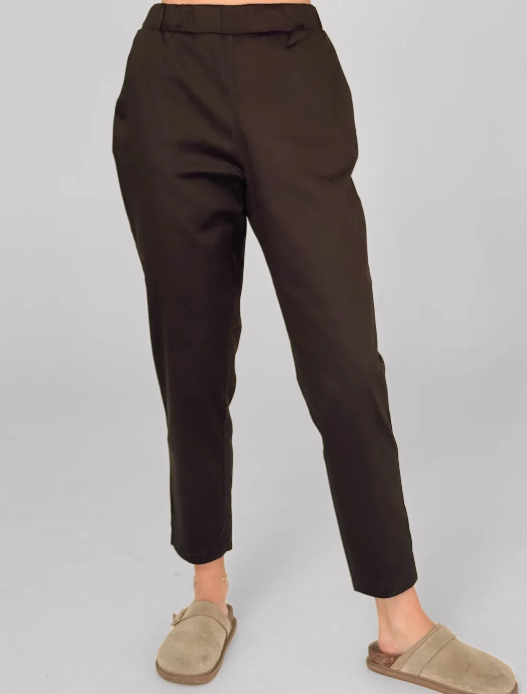 Spodnie medyczne Classic brązowe - XL